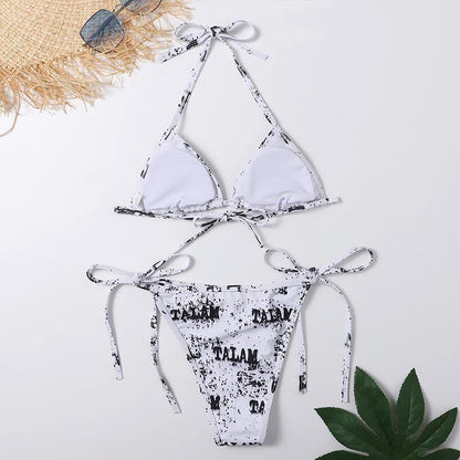 Summer Print Beach Bikini Swiming Suits-STYLEGOING