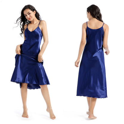 Sexy Satin Women Night Dresses