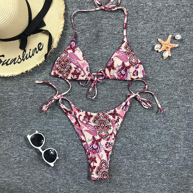 Women Sexy Butterfly Print Bikini Swimwear-STYLEGOING