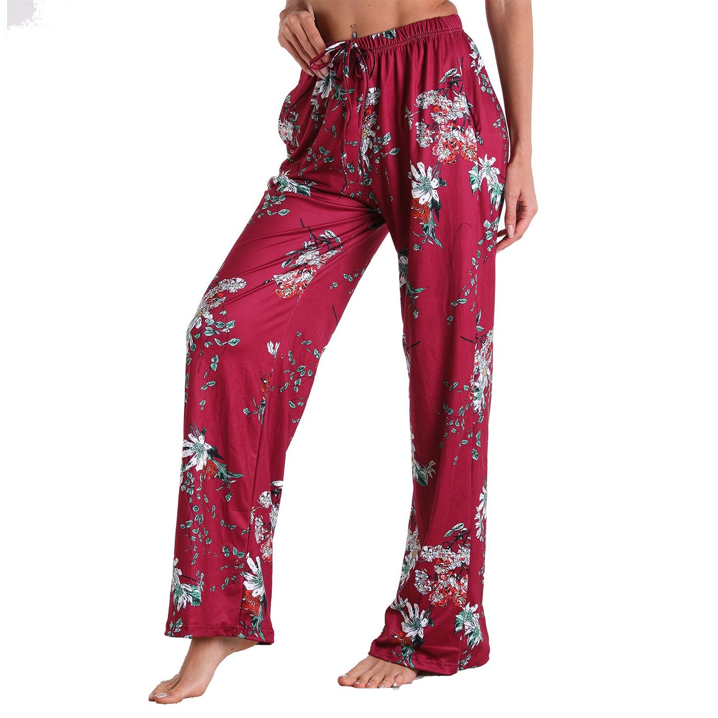 Leisure Women Comfortable Pants with Pocket