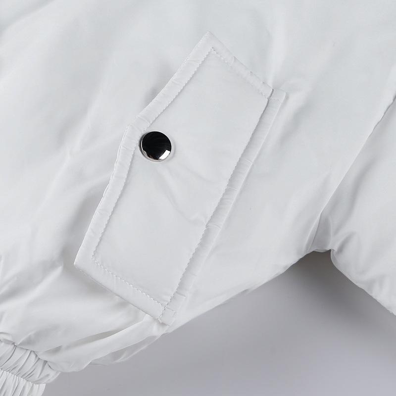 Women Cotton Zipper Short Coats