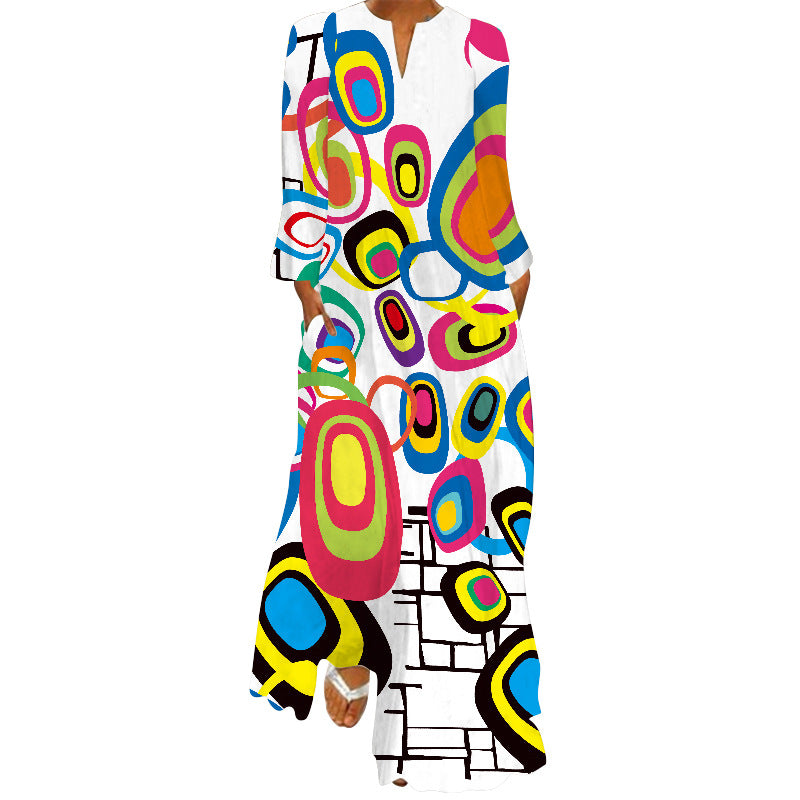 Geometry Design Plus Sizes Long Dresses