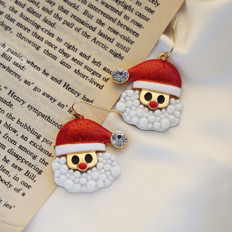 Santa Claus Women Drop Earring for Christmas