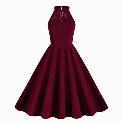 Elegant Sleeveless Halter Party Dresses