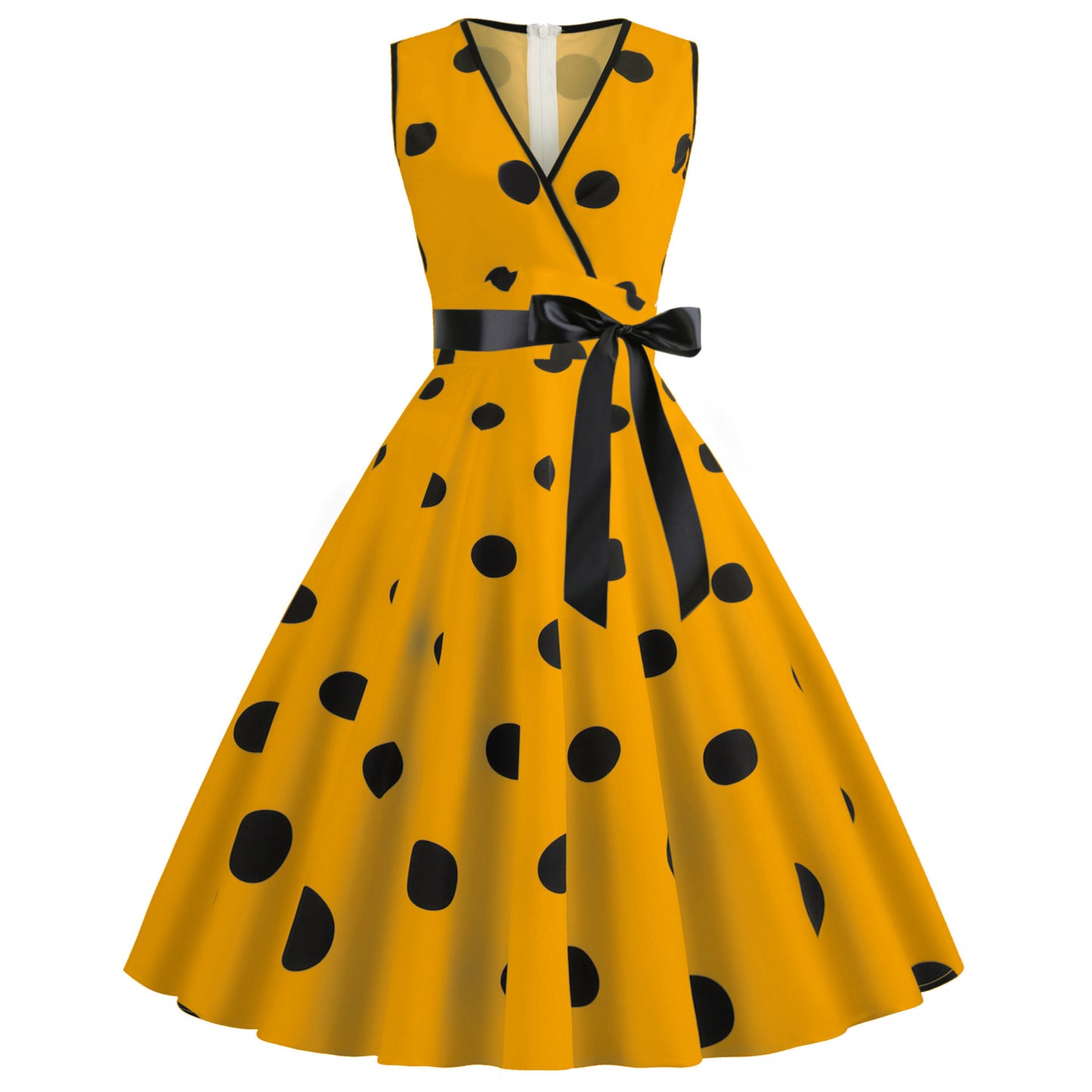 Summer Sleeveless Polka Dot Dresses