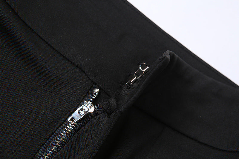 Fashion Gauze High Waist Casual Trumpet Pants