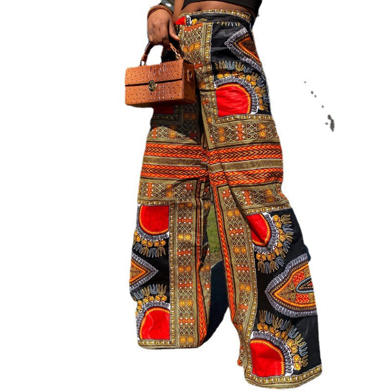 Casual High Waist Women Straight Pants