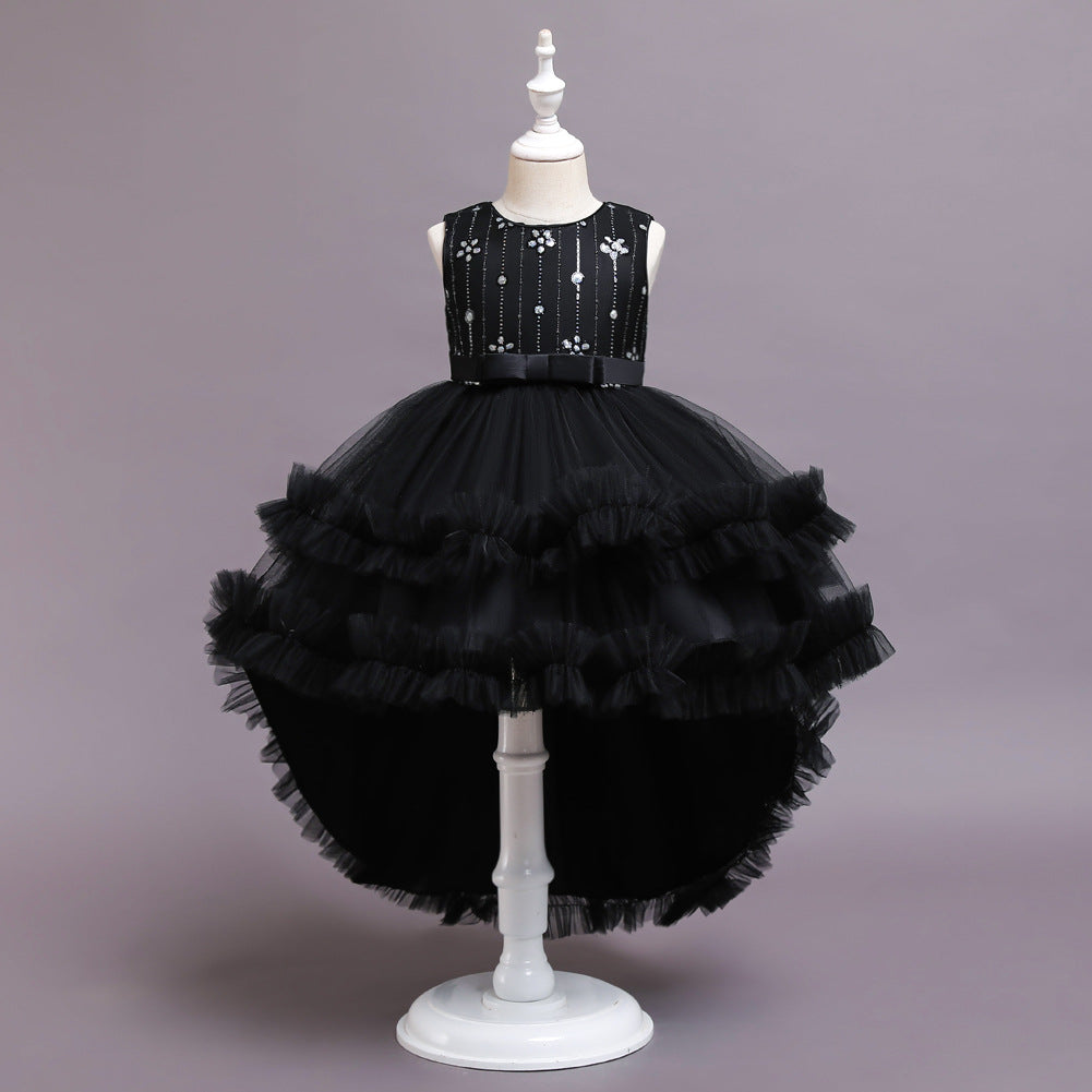 Lovely Girl's Princess Brush Train Ball Party Dresses