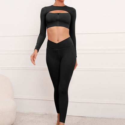 Long Sleeves Two Pieces Running Suits for Women