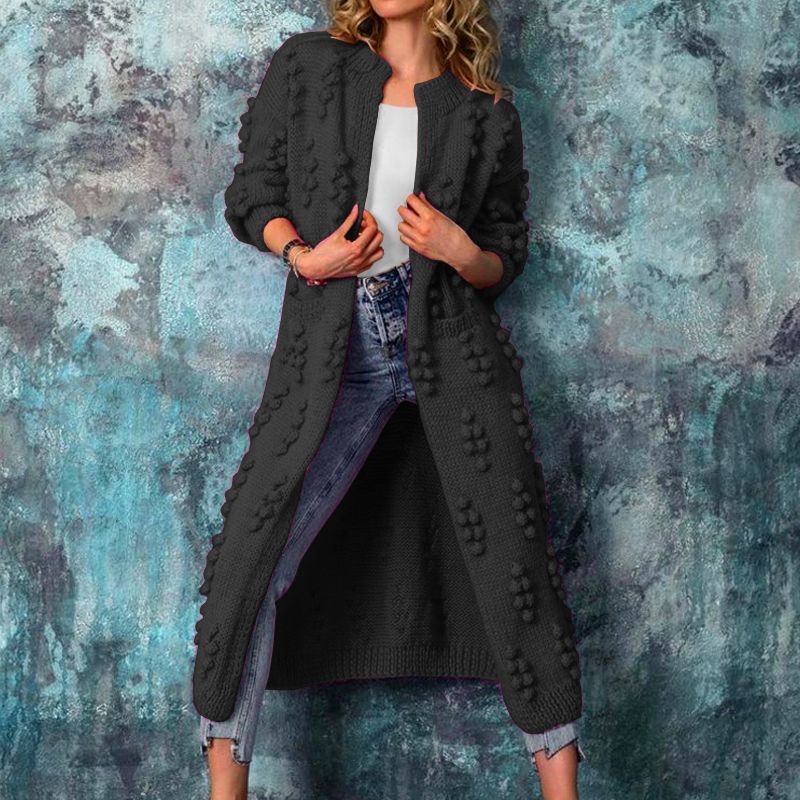 Casual Knitted Long Cardigan Coats for Women