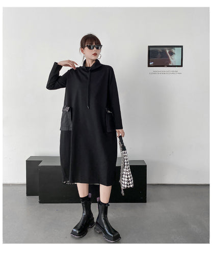 Vintage Turtleneck Winter Long A Line Dresses