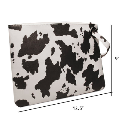 Women Sunflower Print Pu Leather Evening Clutch Bags