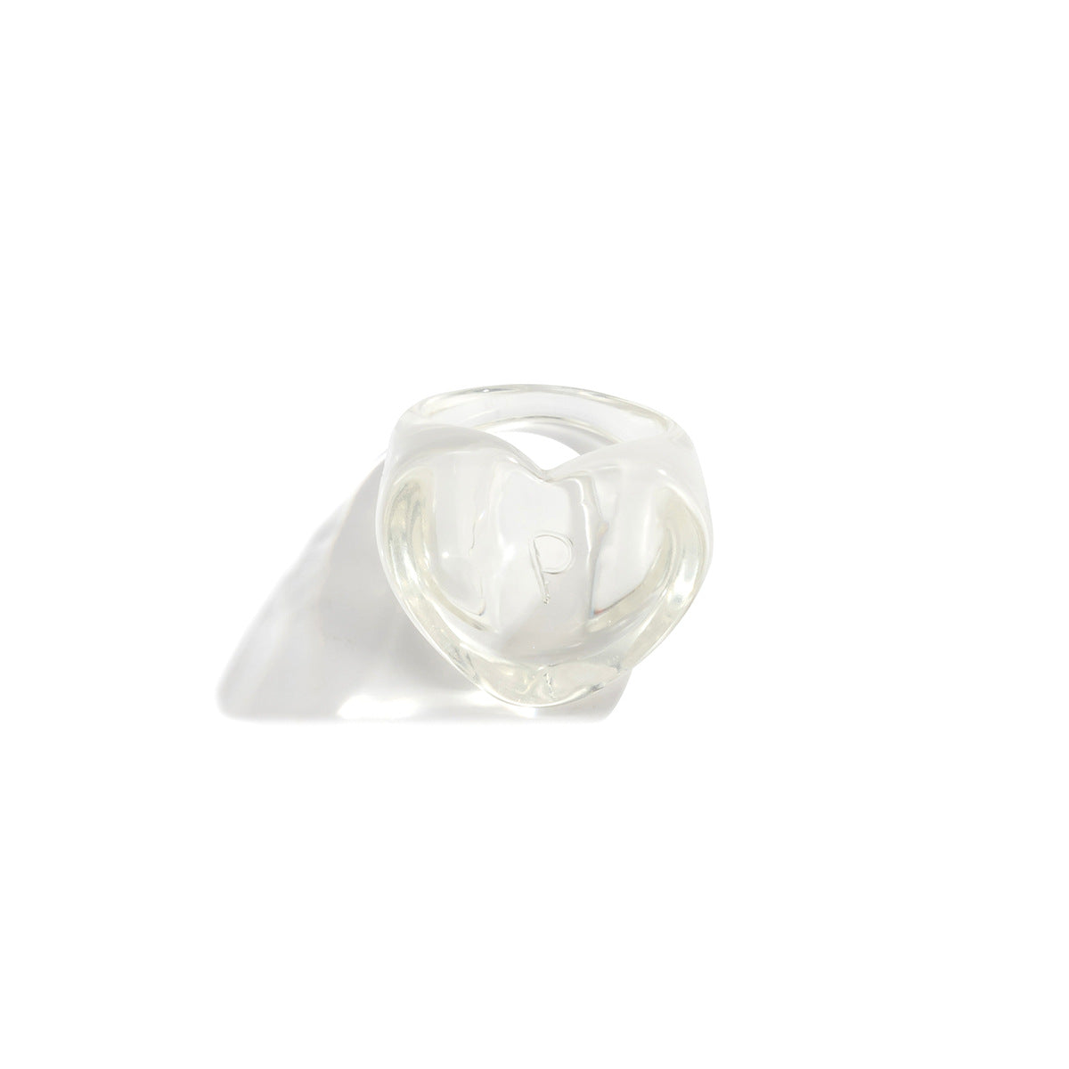3D Sweetheart Design Acrylic Women Fashion Rings