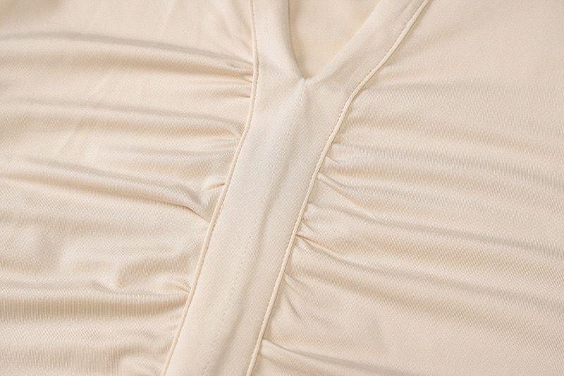 Sexy Long Sleeves V Neck Women Short Dresses-STYLEGOING