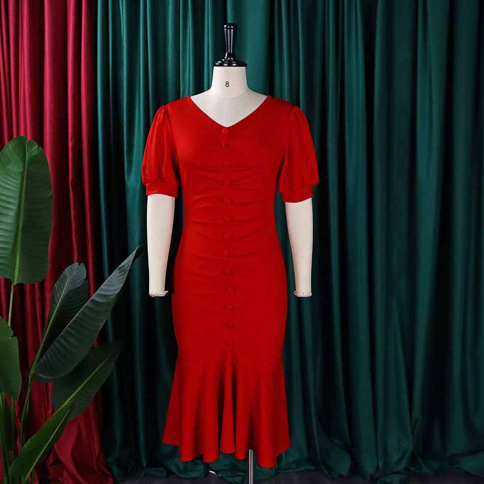 Elegant Office Lady Plus Size Dresses