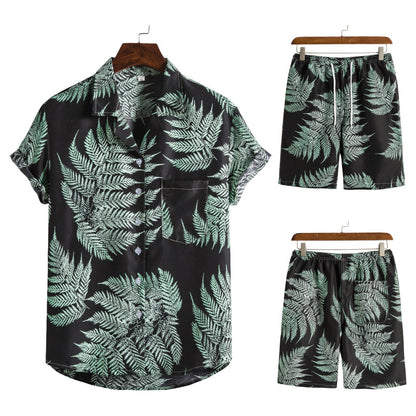 Summer Hawaii Floral Men‘s Beach Sets