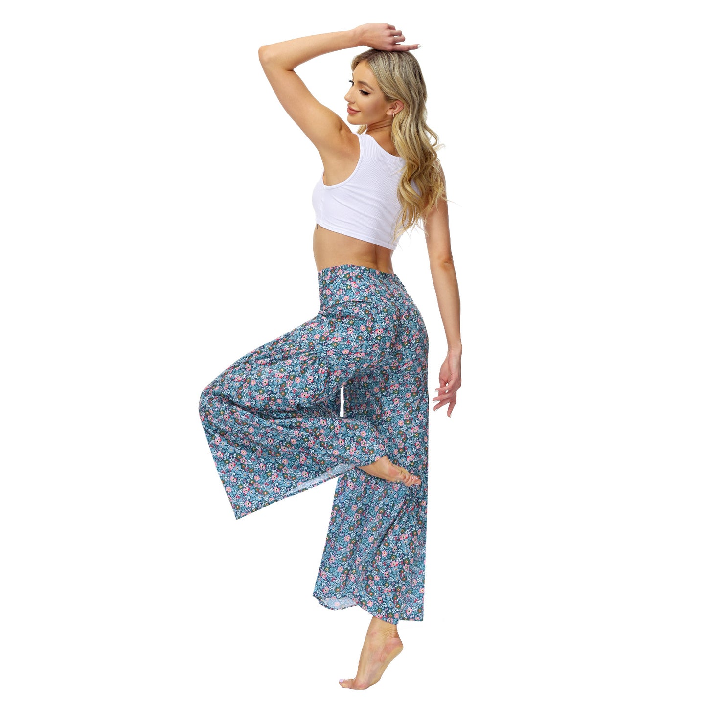 Casual Dyed Trumpet Pants for Women