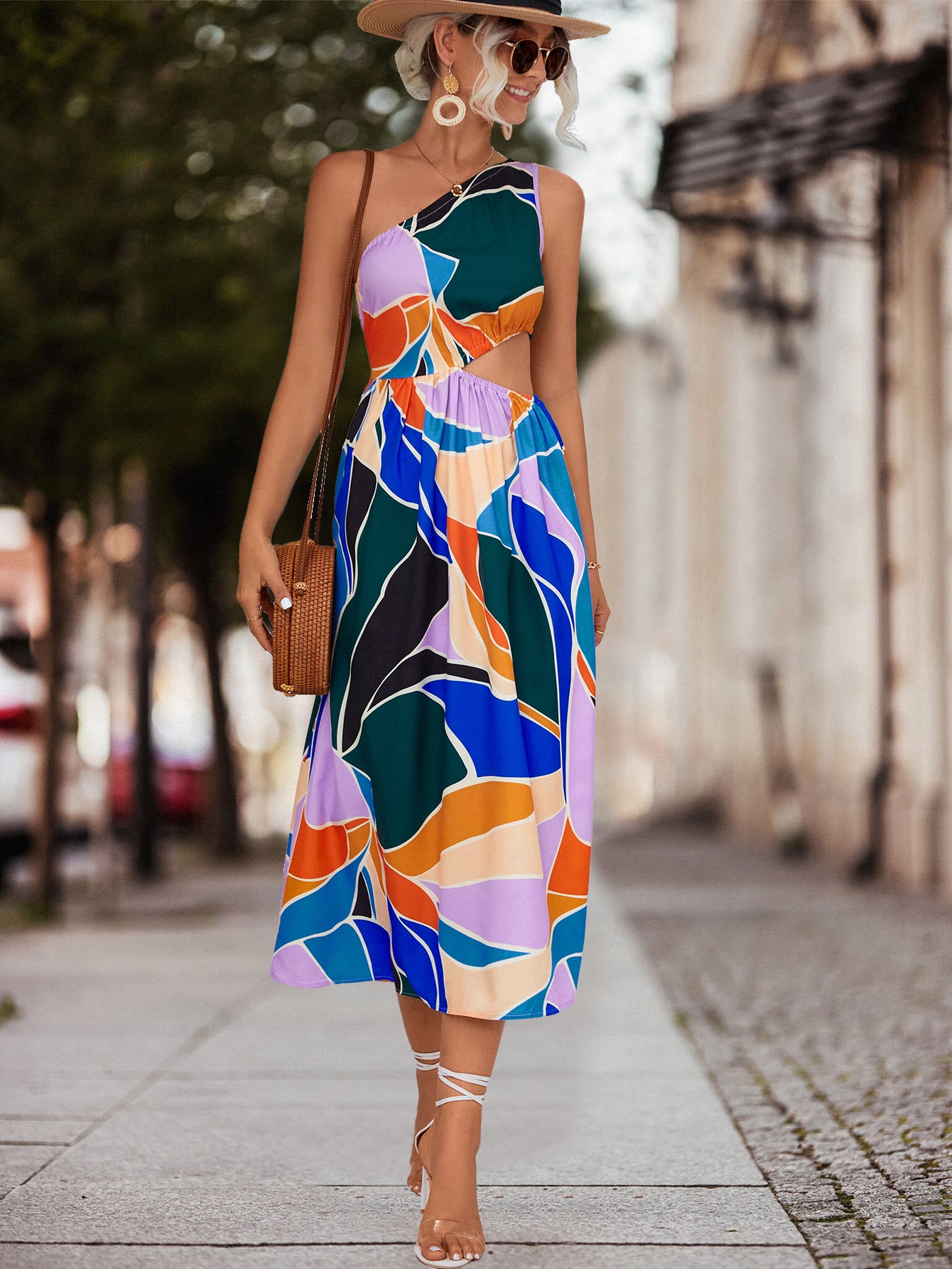 Sexy One Shoulder Summer Long Daily Dresses