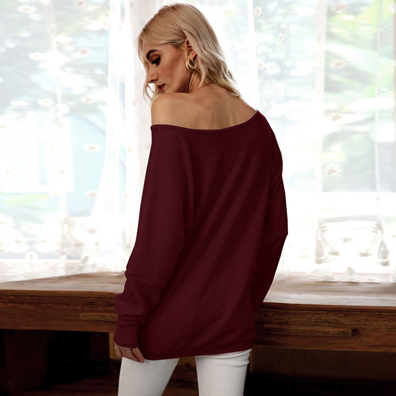 Sexy Off The Shoulder Batwing Women Blouses for Women