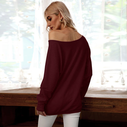 Sexy Off The Shoulder Batwing Women Blouses for Women