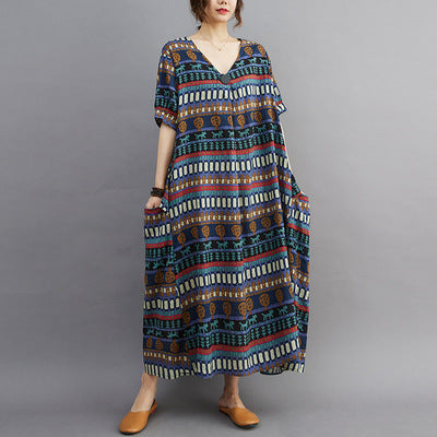 Blue Cat Design Women Plus Sizes Summer Dresses