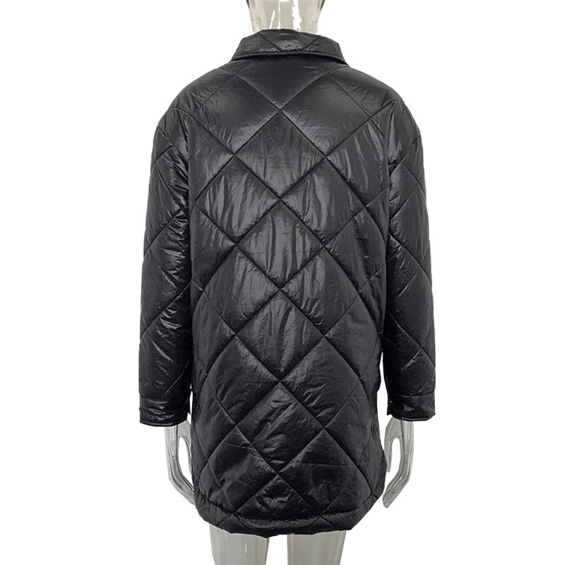 Winter Cotton Colorful Overcoats for Women