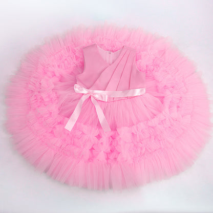 Cute Cake Style Kid's Party Princess Dresses