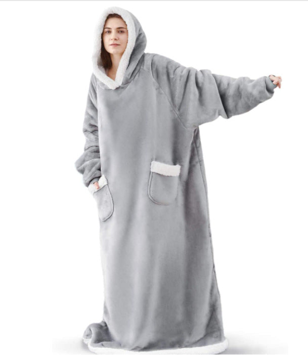 Witner Thick Warm Watching Tv Huggle Hoodies Sleepwear Throw Blanket