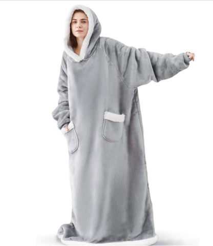 Witner Thick Warm Watching Tv Huggle Hoodies Sleepwear Throw Blanket