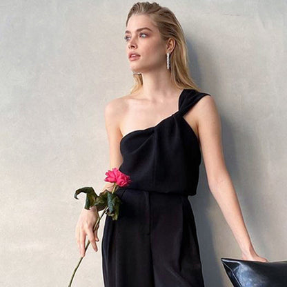 Sexy One Shoulder Women Tank Tops