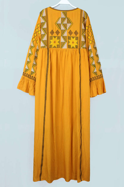 Vintage Ethnic Summer Beach Fairy Long Dresses