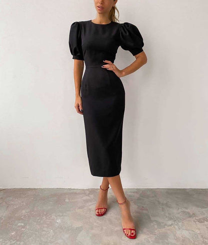 Elegant High Waist Sheath Dresses