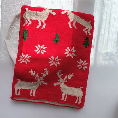 Lovely Warm Knitting Girl's Scarf for Christmas