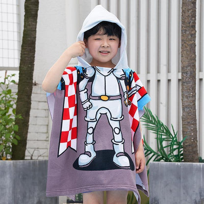 Kids Cartoon Print Bath Towel-STYLEGOING