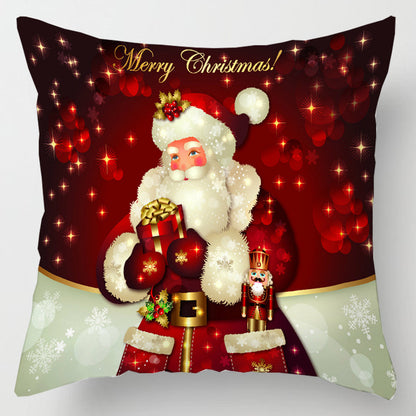 5pcs/Package Merry Christmas Santa Claus Pillow Case