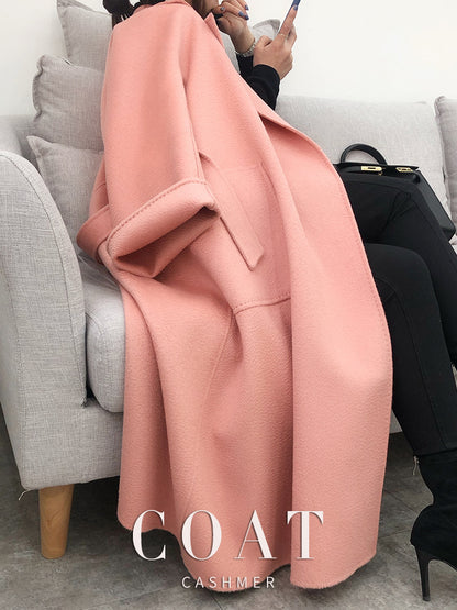 Luxury Woolen Winter Long Overcoat for Women