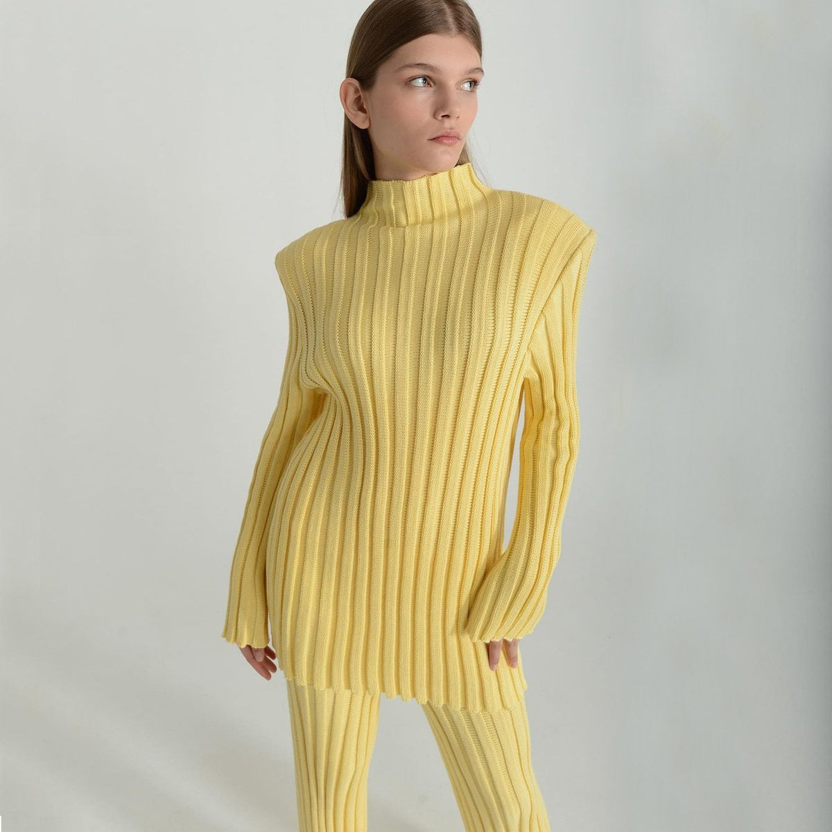 Leisure Women Knitting Two Pieces Sweater Suits