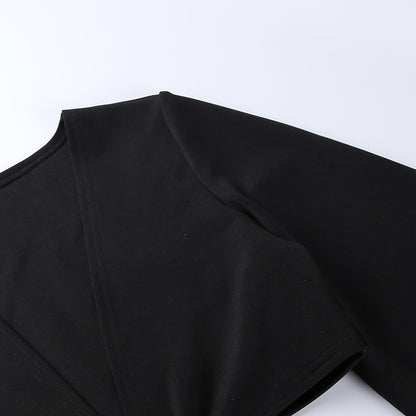 Sexy Long Sleeves Waist Baring Party Dresses