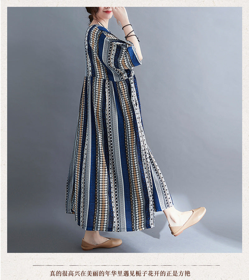 Women Loose Plus Sizes Long Dresses