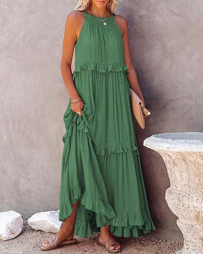 Summer Irregular Design Long Holiday Dresses