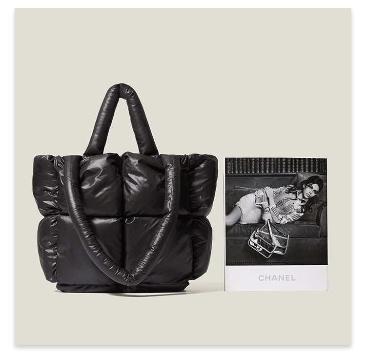 Fashion Down Women Handbags for Winter