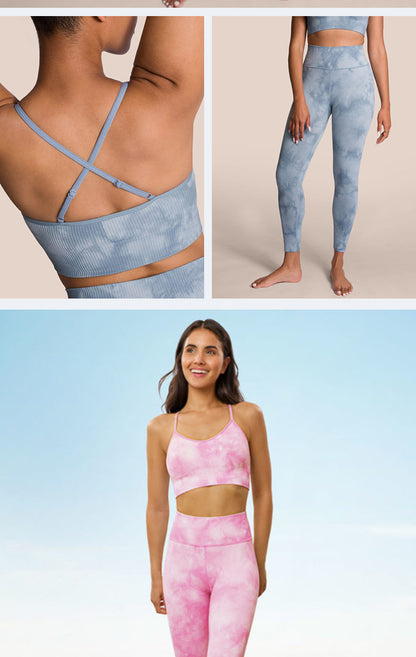 Sexy Fast Drying Dyed Yoga Sets for Women