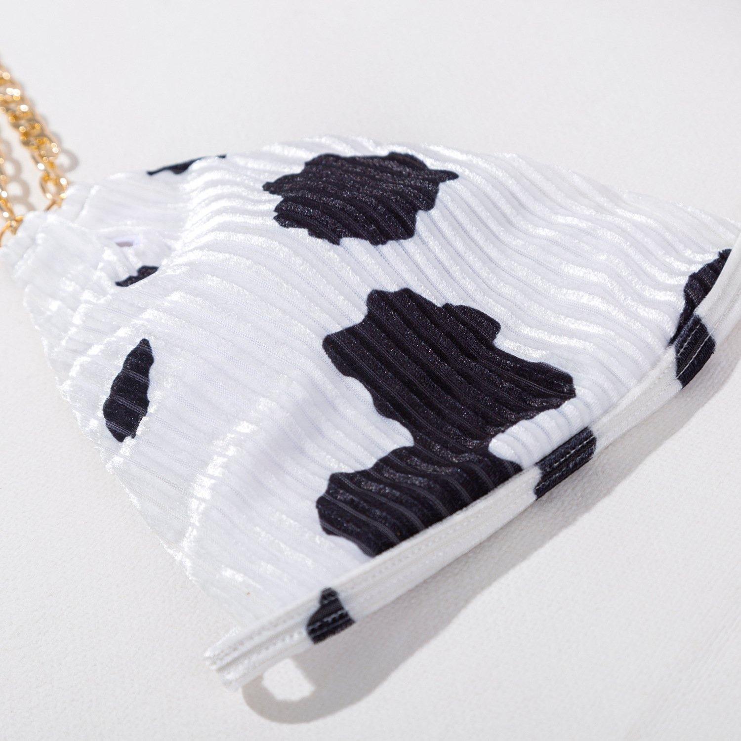 Women Sexy Backless Cow Print Swimwear-STYLEGOING