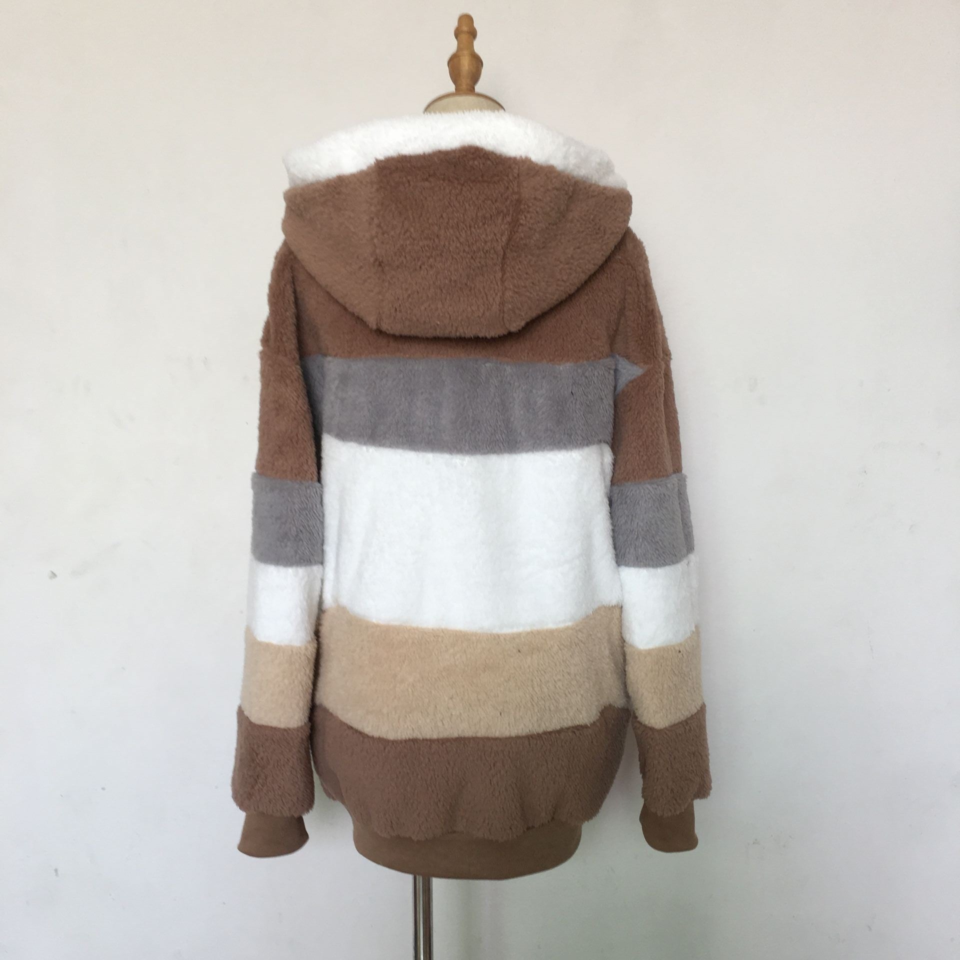 Winter Velvet Zipper Hoodies Overcoat for Women