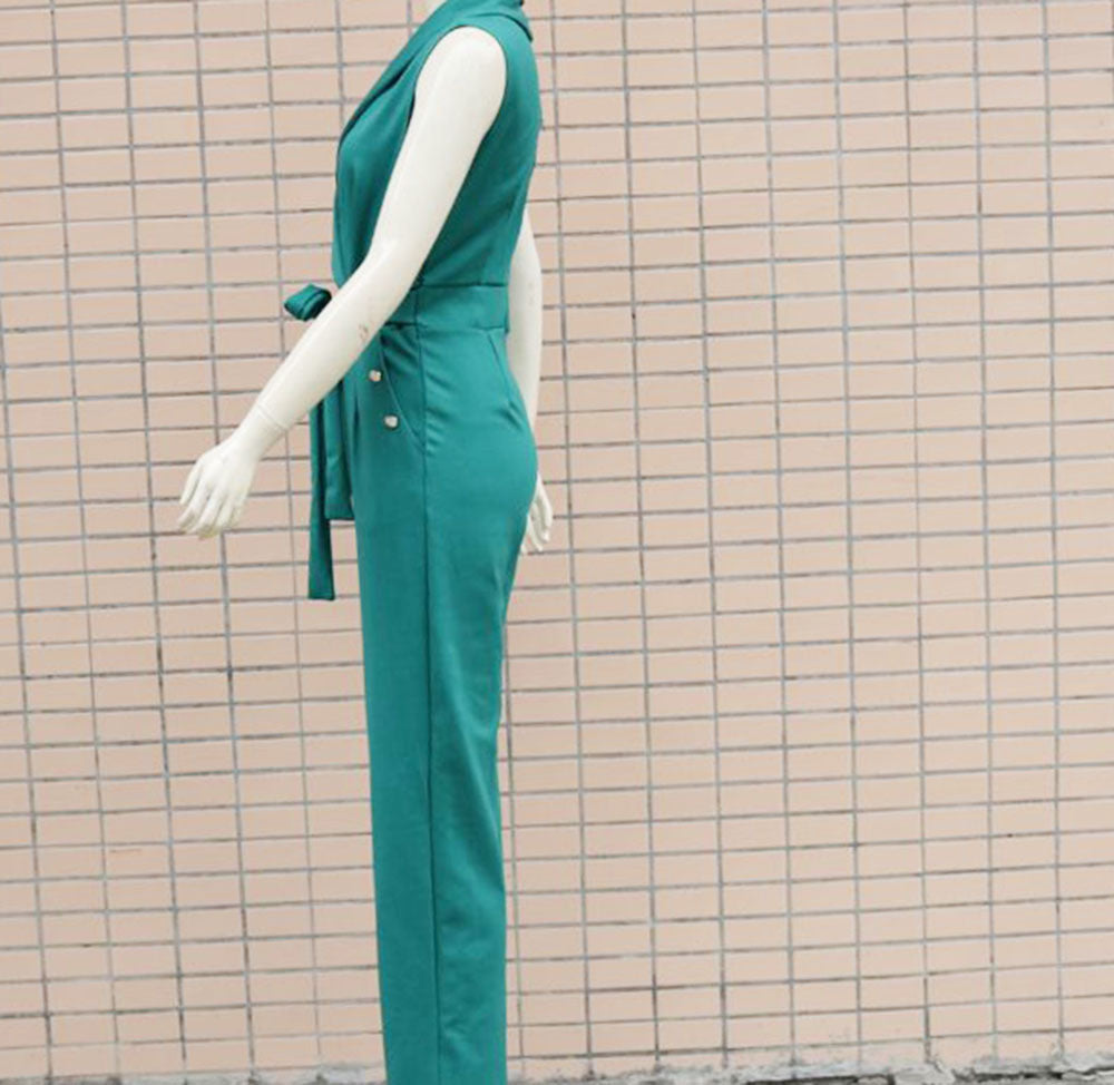 Sexy Sleeveless Office Lady Jumpsuits