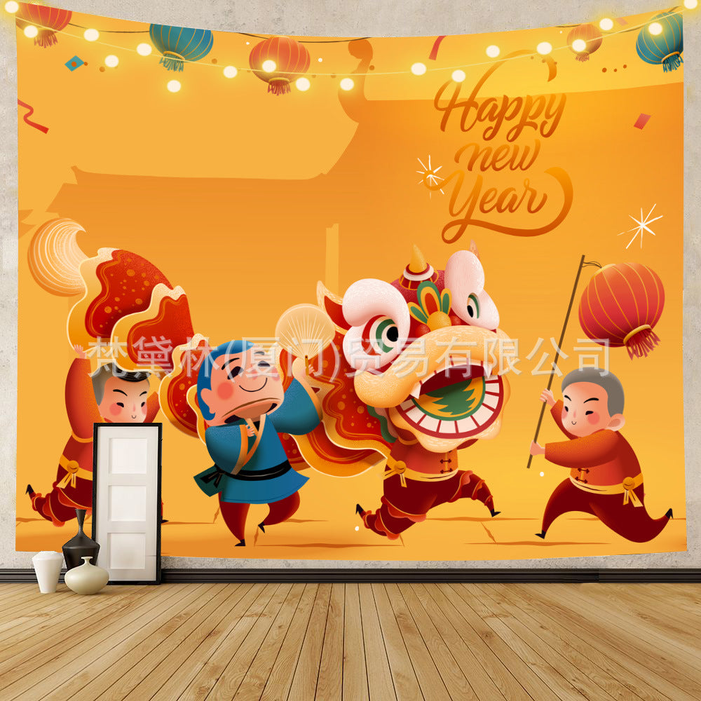 Happy Easter Day Room Wall Tapestry for Decoration