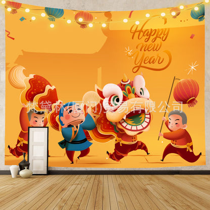 Happy Easter Day Room Wall Tapestry for Decoration