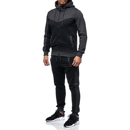 Casual Fall Men Hoody Sports Suits-STYLEGOING