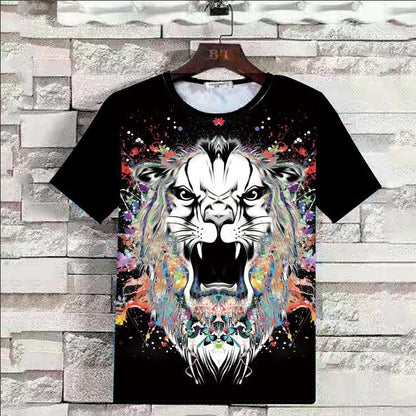Summer 3D Animal Print Men T Shirts-STYLEGOING