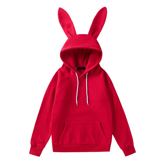 Cat Ear Design Women Velvet Hooides